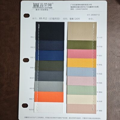 Textures tissées en cuir synthétique en rouleau de PVC avec support en tissu en maille pour sacs Portefeuilles