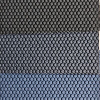 Hexagone en relief de basket-ball Texture PVC en cuir synthétique en rouleau en cuir artificiel pour sacs Meubles d'intérieur de voiture