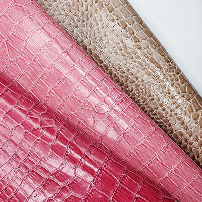 Boîte d'emballage en PVC en cuir crocodile brillant en cuir crocodile en relief