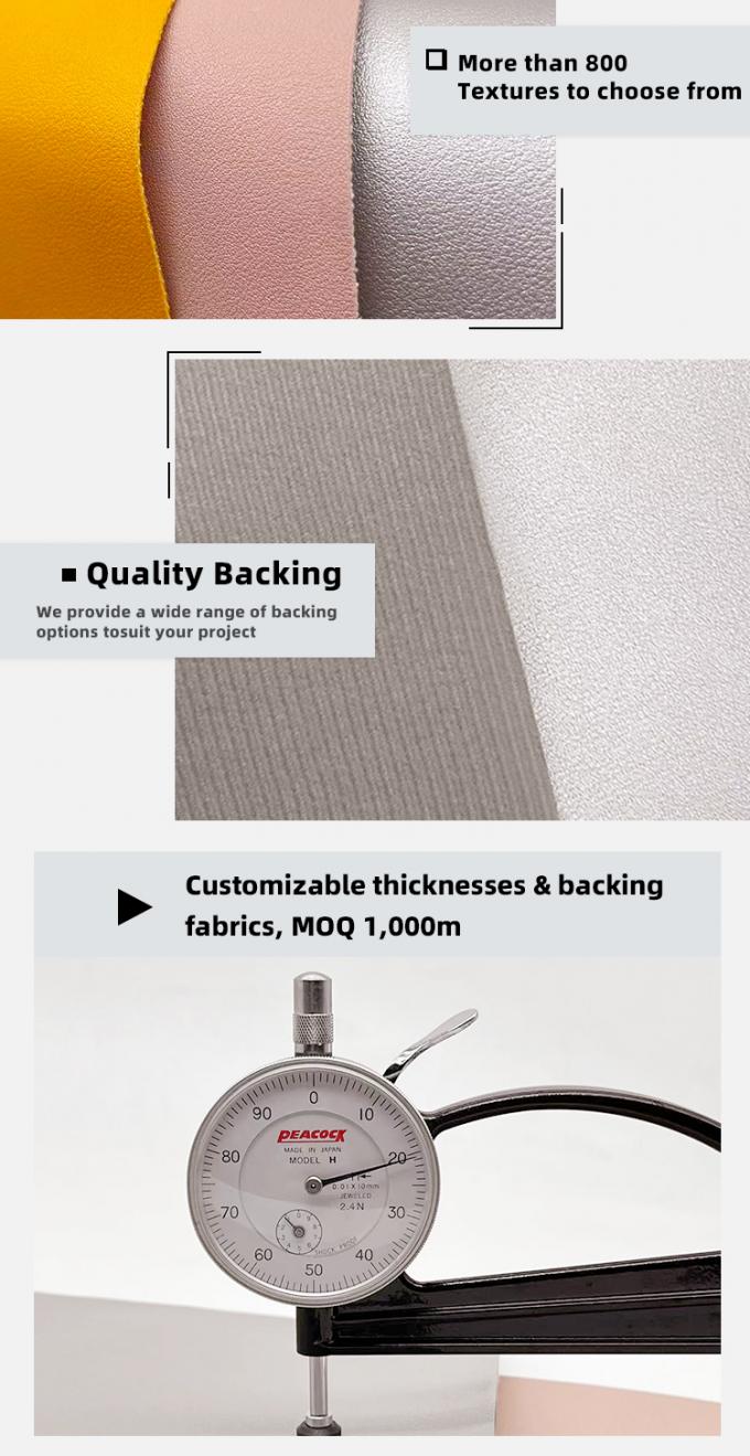 1.3mm PVC 711 Napa Grain Sac en cuir synthétique, tapis de table, chaussures, portefeuille, décoration, ceinture en faux tissu en cuir 5