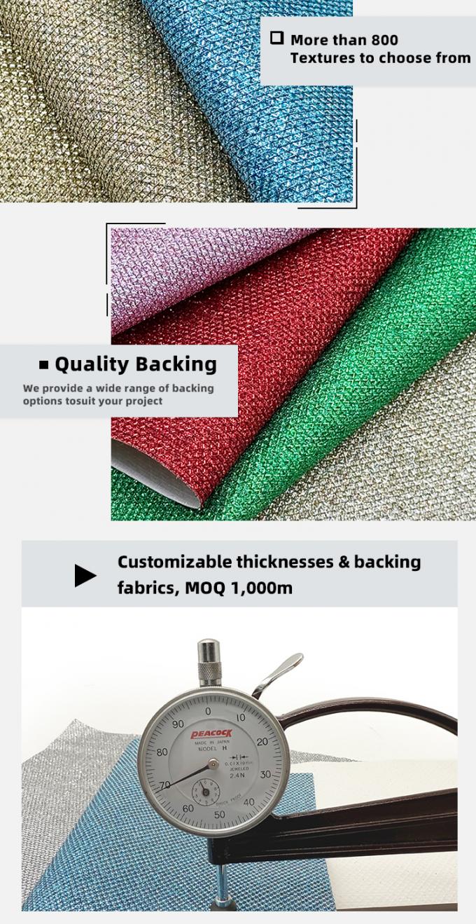 Doublure de chaussure en cuir synth&eacute;tique PVC &agrave; paillettes grossi&egrave;res pour bijoux, artisanat, bagages, emballage, simili cuir, canap&eacute; 5