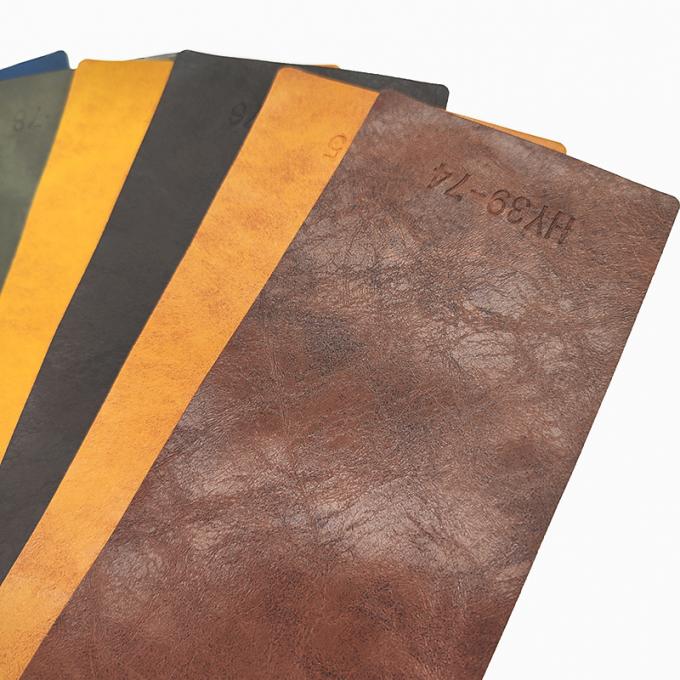 Similicuir PVC Crazy Horse Oil Wax pour Meubles, Largeur 54 pouces 7