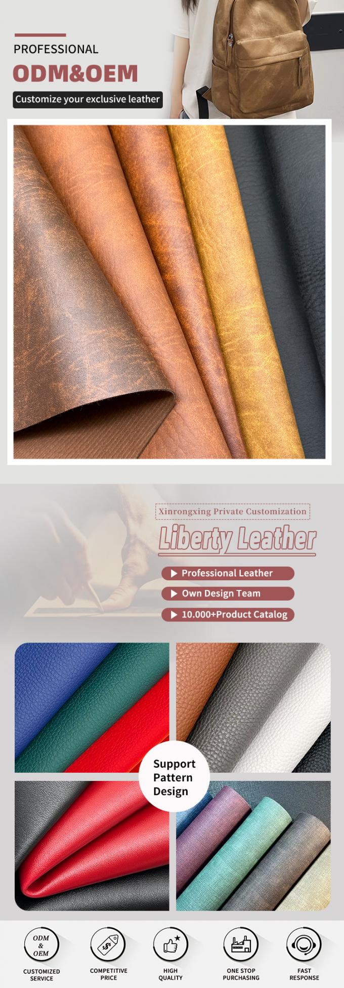 Cuir artificiel synth&eacute;tique en PVC texture &eacute;l&eacute;phant de 1,4 mm pour sac, portefeuille, articles m&eacute;nagers, canap&eacute;, mat&eacute;riaux en similicuir 4