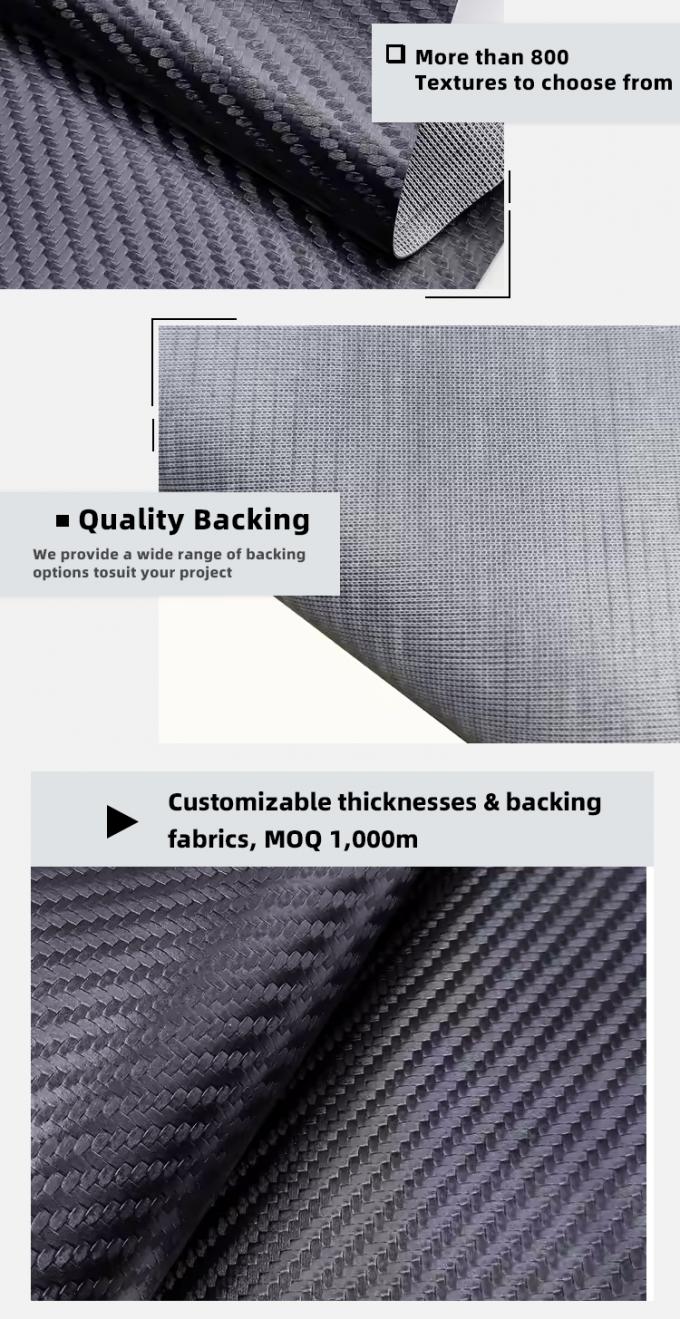 Cuir PVC résistant à l'abrasion pour rembourrage de meubles, 140 cm de large 5