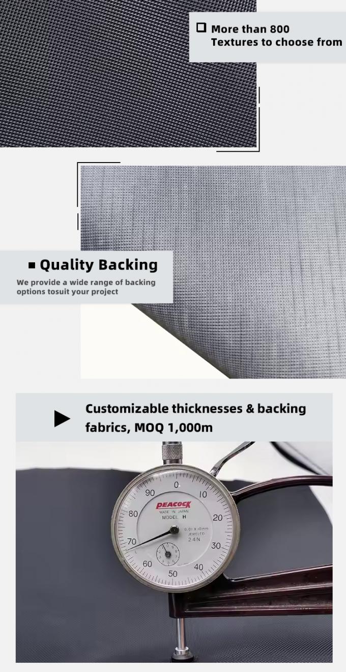 Le cuir en PVC résistant à l'abrasion pour sièges d'auto et meubles 5