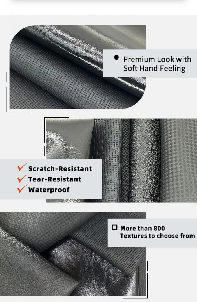 Le cuir artificiel en PVC, large de 140 cm, r&eacute;sistant &agrave; l'abrasion pour les meubles 6