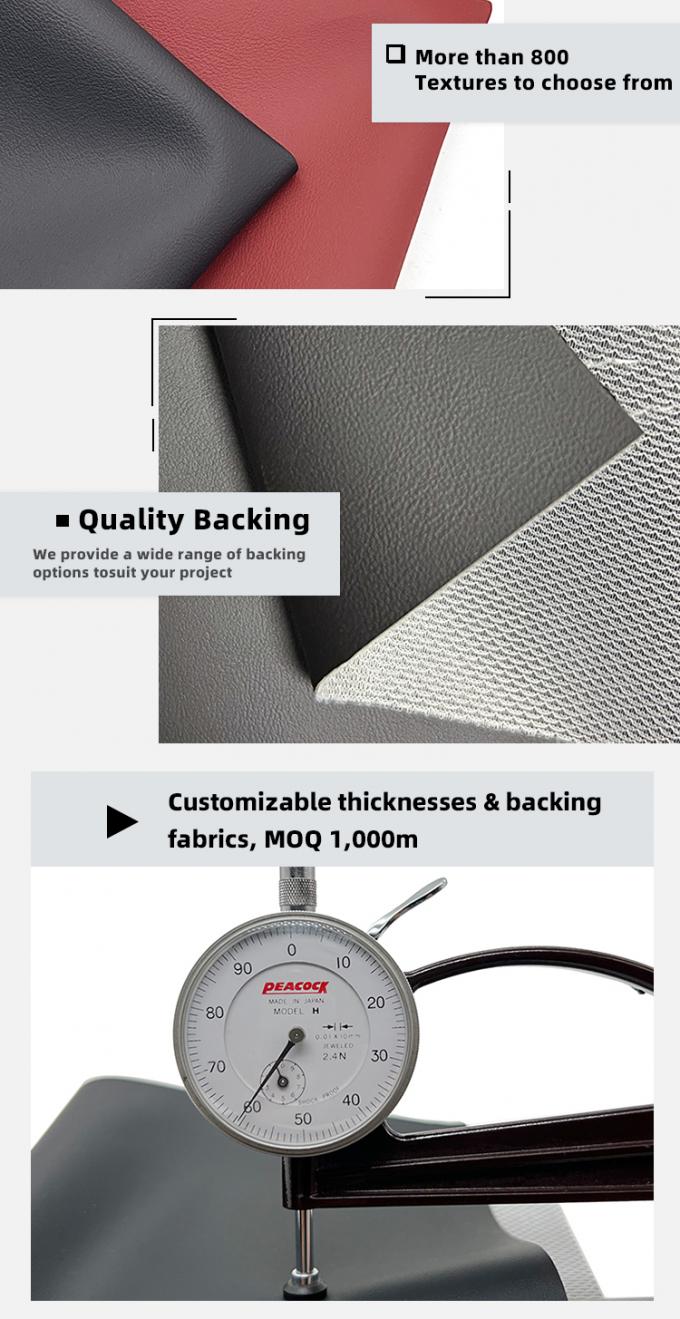 PVC Napa en relief de faux cuir r&eacute;sistant &agrave; l'eau et &agrave; l'abrasion 5