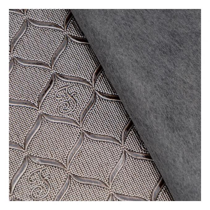 Cuir synth&eacute;tique artificiel &agrave; motif g&eacute;om&eacute;trique brillant en PVC pour emballage, portefeuille, bo&icirc;te, carnet, tissu simili cuir 12