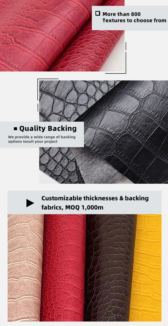 Pvc bamboo grain cuir synth&eacute;tique artificiel portefeuille bo&icirc;te de chaussures Ntoebook faux tissu en cuir 5