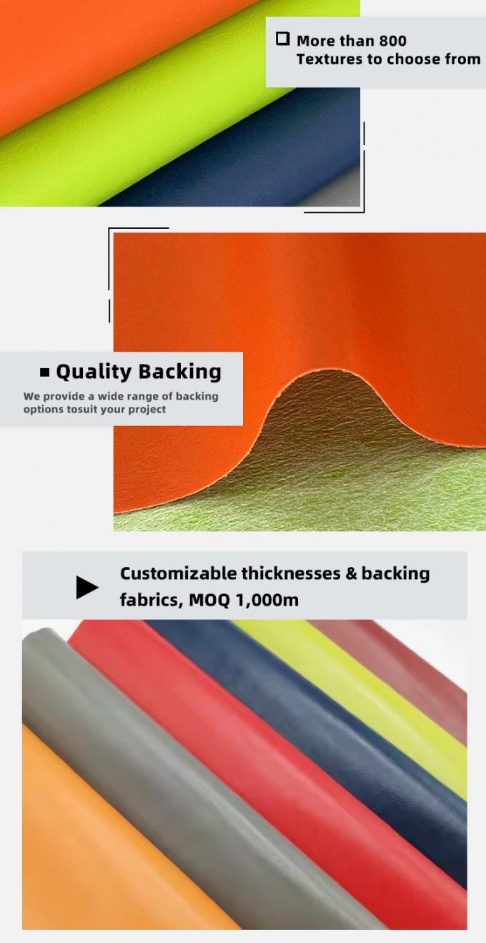 Pvc R64 Grain en cuir synth&eacute;tique portefeuille portefeuille chaussures carnet de notes tissu en cuir 5