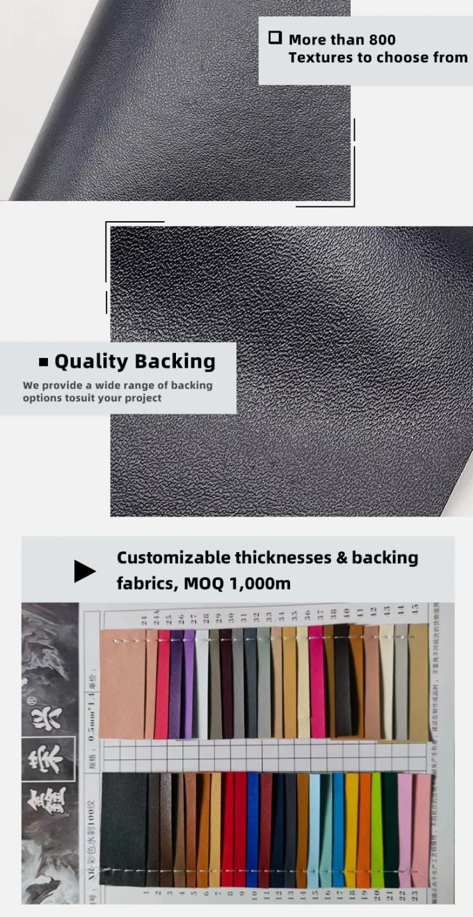 Vente en gros en Pvc &agrave; l'&eacute;chelle du grain en forme de trou d'&eacute;pingle en cuir artificiel en cuir synth&eacute;tique bo&icirc;te de portefeuille chaussures carnet de notes Tissu 5