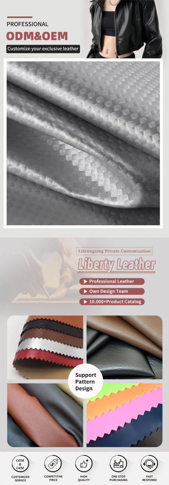 Cuir synth&eacute;tique grain&eacute; en fibre de carbone PU &eacute;lastique pour v&ecirc;tements, sacs, &eacute;tuis d'&eacute;couteurs, bo&icirc;tes 4