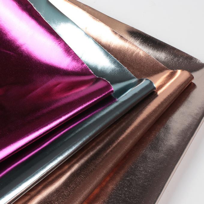 Cuir synth&eacute;tique PU R61 Film m&eacute;tallique Grain mouton V&ecirc;tement Portefeuille Bo&icirc;te Chaussures Sac Cahier Tissu simili cuir 7