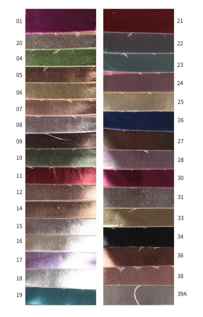Cuir synth&eacute;tique PU R61 Film m&eacute;tallique Grain mouton V&ecirc;tement Portefeuille Bo&icirc;te Chaussures Sac Cahier Tissu simili cuir 11