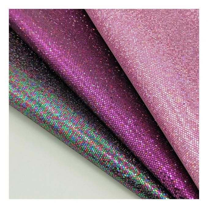 Vente en gros de tissus en maille glitter synthétique faux en cuir artificiel chaussures de téléphone coque de vanité sac à main carnet de notes en cuir 13