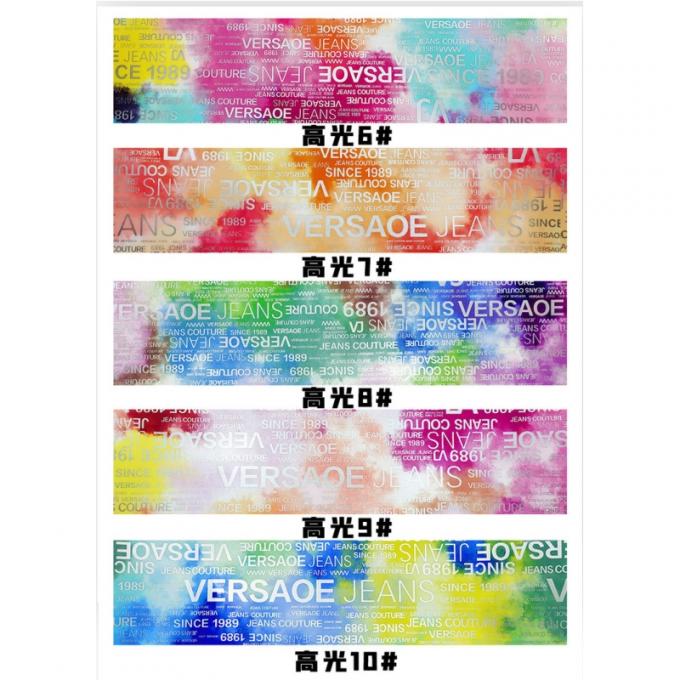 PU Lettre arc-en-ciel Impression de magazine Design cuir synthétique étanche Tissu en faux cuir pour sac à bagages Meubles cosmétiques / canapé 11