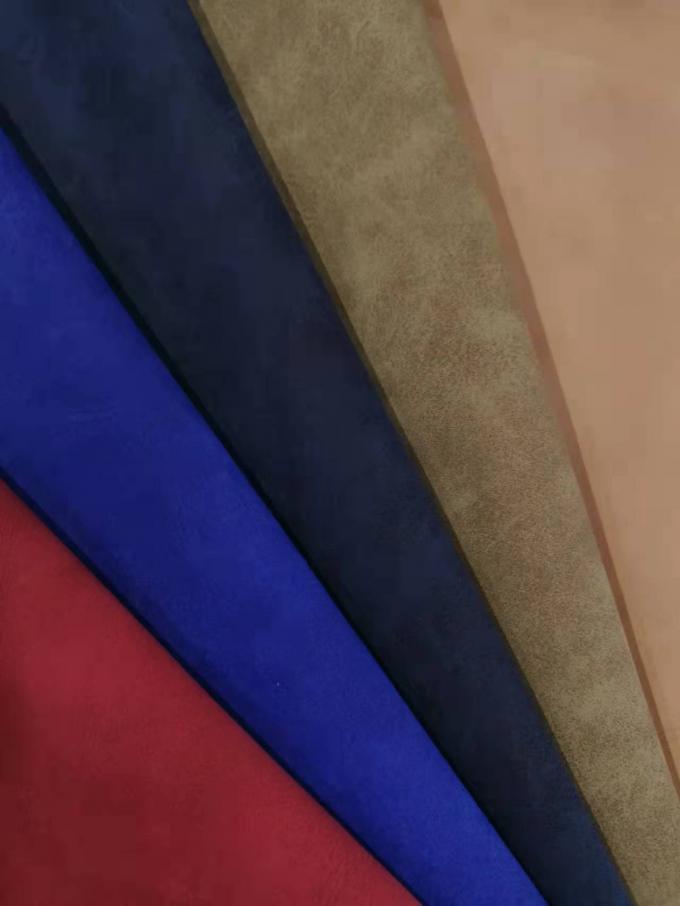 PU Nubuck Leather Tissu en cuir synthétique Imitation coton Sous chaussures Sacs de caisse Carnet de notes Tissu en gros 3