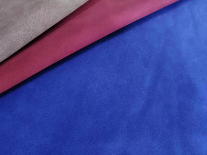 PU Nubuck Leather Tissu en cuir synthétique Imitation coton Sous chaussures Sacs de caisse Carnet de notes Tissu en gros 5