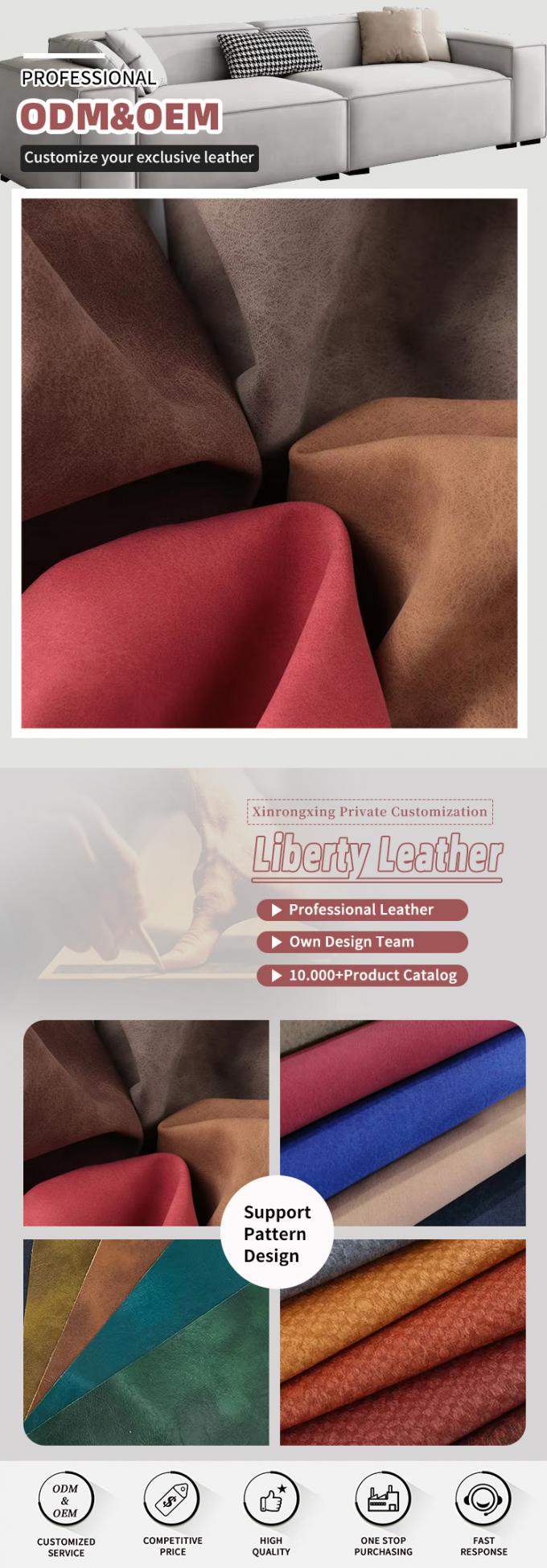 PU congelé Yangbuck Nubuck Grain cuir synthétique pour sac chaussures portefeuille décorer des cahiers d'enregistrement boîtier faux tissu en cuir 4