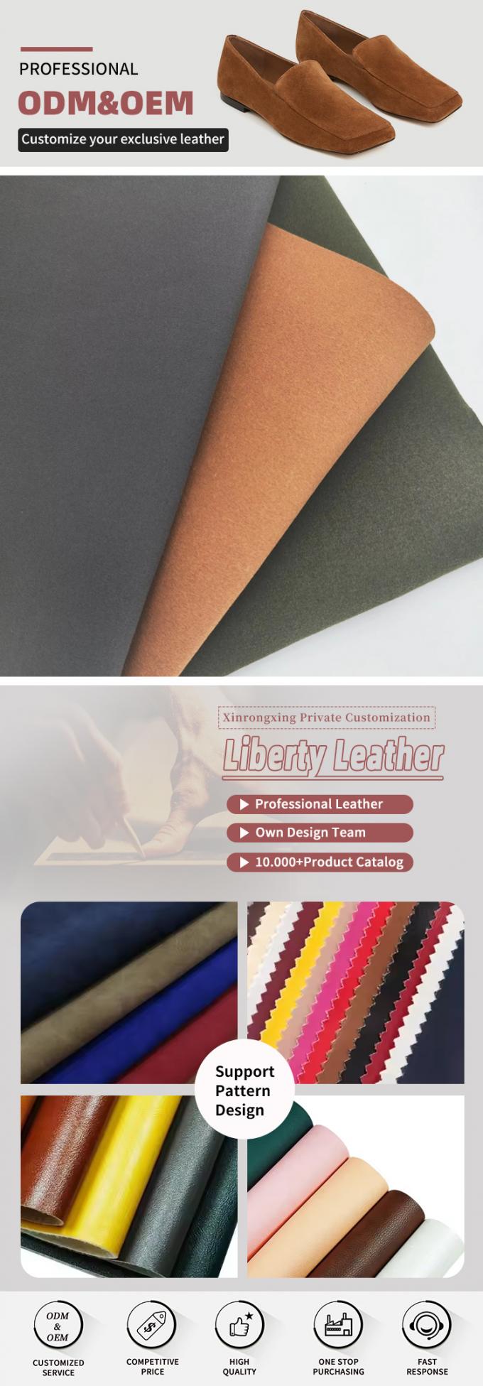 ECO Imitation Suède Microfibre PU revêtement cuir synthétique pour chaussures sac ceinture Mittens faux tissu en cuir 4